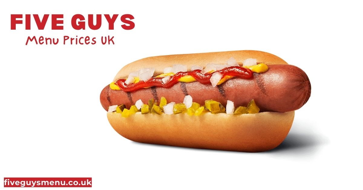 Five Guys All Beef Hot Dog Price and calories