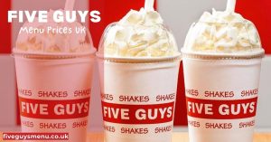 Five Guys Milkshake Price and Calories - fiveguysmenu.co.uk